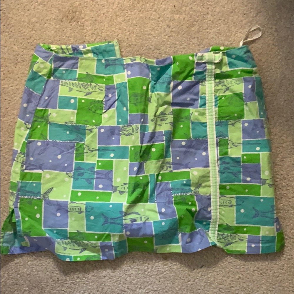 Lilly Pulitzer go fish 🐠 pattern skort
